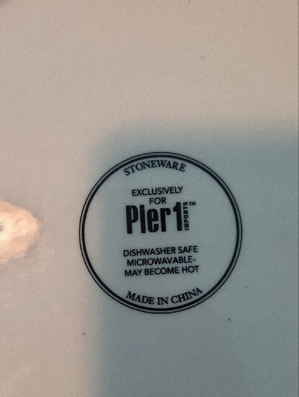Pier 1 Blue and White Decorative Ceramic Plates (Set of 2)
